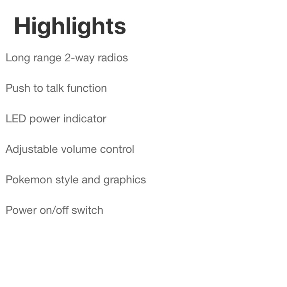 Pokémon Pikachu Walkie Talkies Brand New Pokémon Celebrations Vivid Voltage Toy - Picture 5 of 7